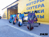 Электроскутер Дрифт Карт Drift-Trike Promax Mi101 разноцветная молния