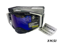 Очки мотокросс SCOTT XD3-42 коробка цв. оправы Черно-белый цв. стекла Синий матовый