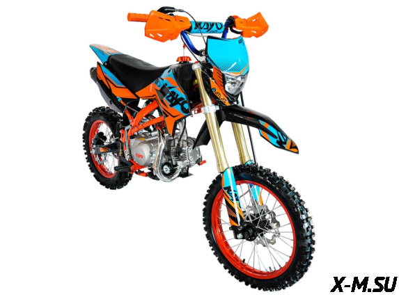 Питбайк KAYO EVOLUTION YX125EM 17/14 KRZ (механ. сцепл., эл. стартер 2022 г.)